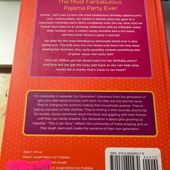 The Most Fantabulous Pajama Party Ever Featuring Willow (Our Generation) Hardcov - Picture 2 of 5